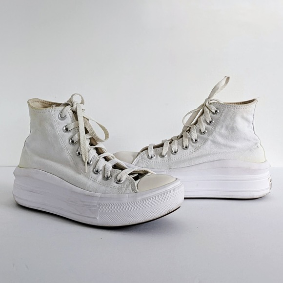Converse Shoes - Converse Shoes Chuck Taylor All Star Move High Top Women 7 White Platform Canvas
